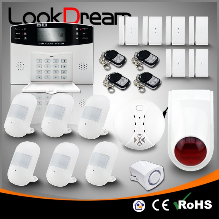 Lookdream Classical Best Wireless Alarm System with Low Consume Power 433MHz wifigsmalarmsystems.com 