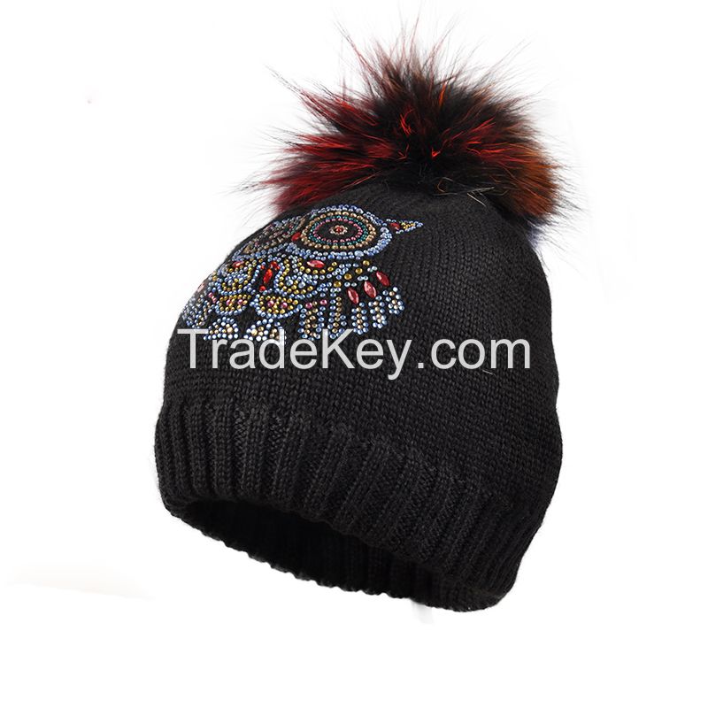 Rhinestones Beanies