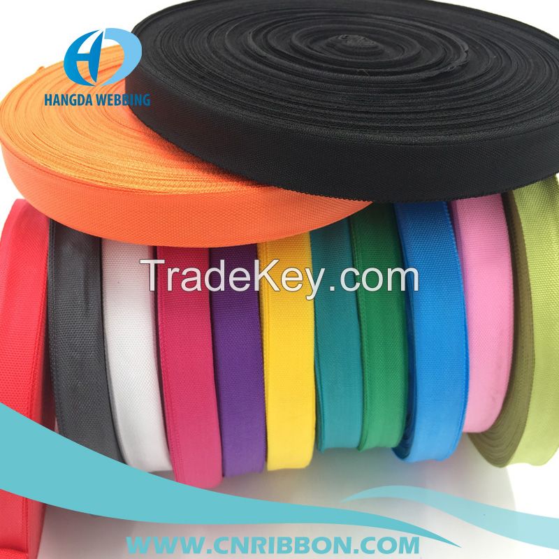 Factory Price Colorful tubular 300D PP Webbing tape