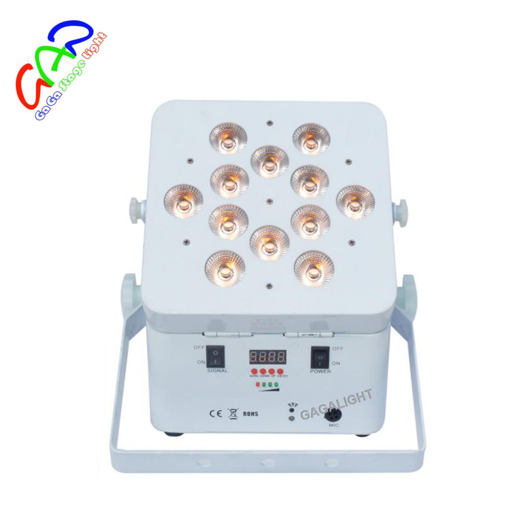 Hot Selling LED par can light 12*18W RGBW 18pcs LED disco wireless dmx par light 6 IN 1 BATTERY & WIRELESS PAR