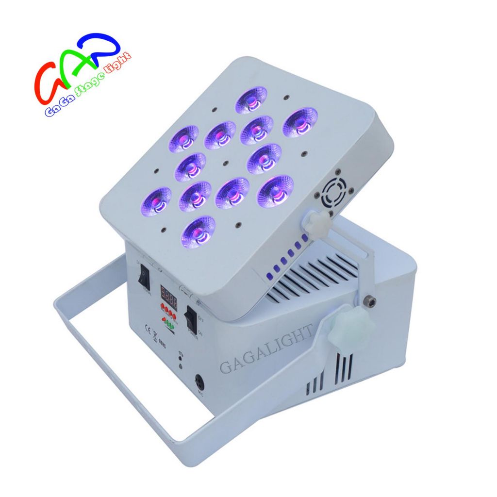 Hot Selling LED par can light 12*18W RGBW 18pcs LED disco wireless dmx par light 6 IN 1 BATTERY & WIRELESS PAR