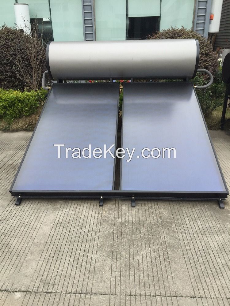 2017 compact pressurized flat plate solar water heater from china