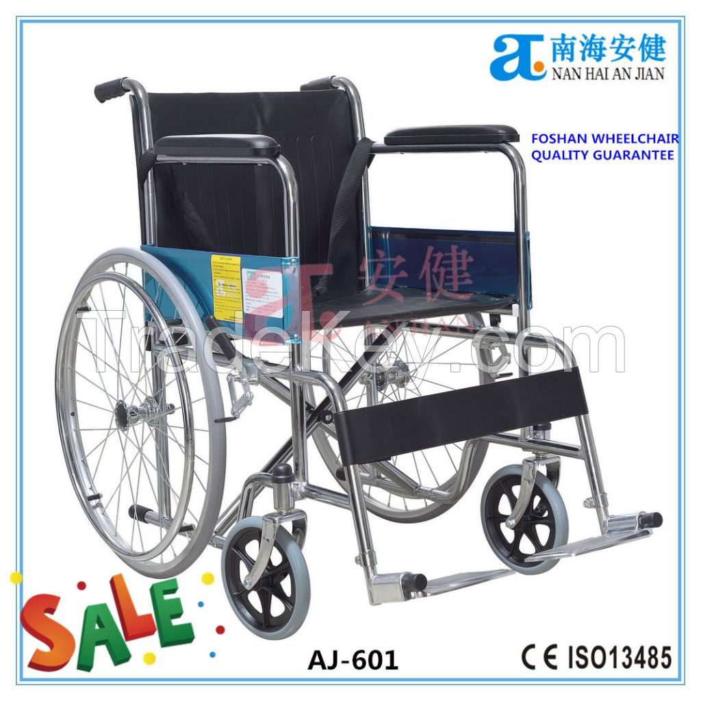 AJ-601 standard steel economic cheapest wheelchair