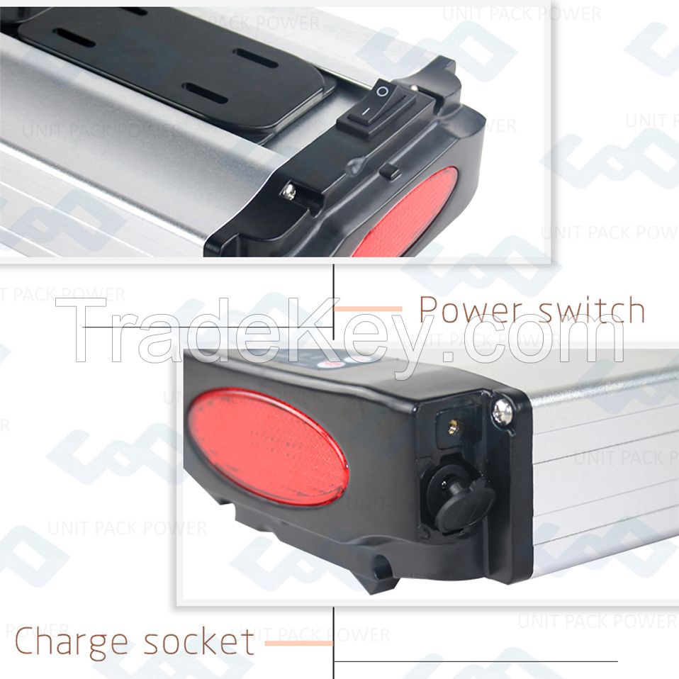 Super Powerful Silver Fish 48V 8Ah 18650 Phylion Battery 48V 1000W Electric Bike Battery with Charger BMS Brand Cell Tail Light