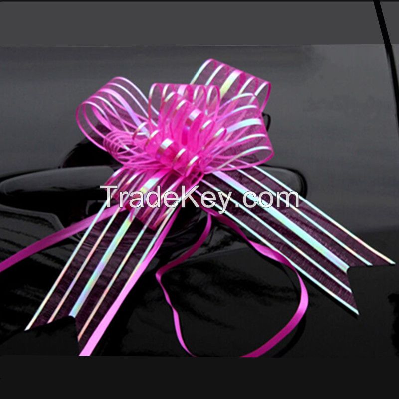 Boutique wedding car pull flower ribbon