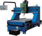 Gantry type multi-purpose numerically controlled drilling&milling mach