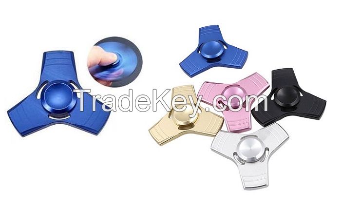 Multi-Color Metal Tri-Spinner Anti-Stress Fidget for Children & Adults