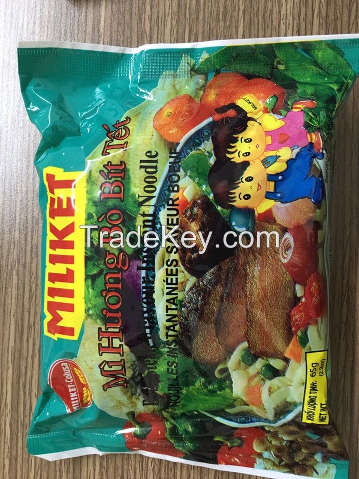 [THQ VIETNAM ] MILIKET Beefsteak Instant Noodles 65g*24packs