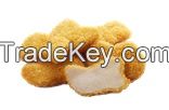 Breaded chicken nuggets (cooked and frozen)