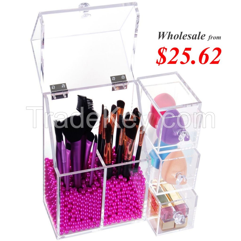Lifewit Acrylic All In One Makeup Organizer