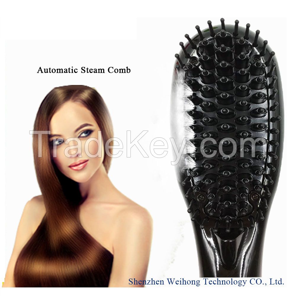 Wholesale private lable steam hair straightener brush