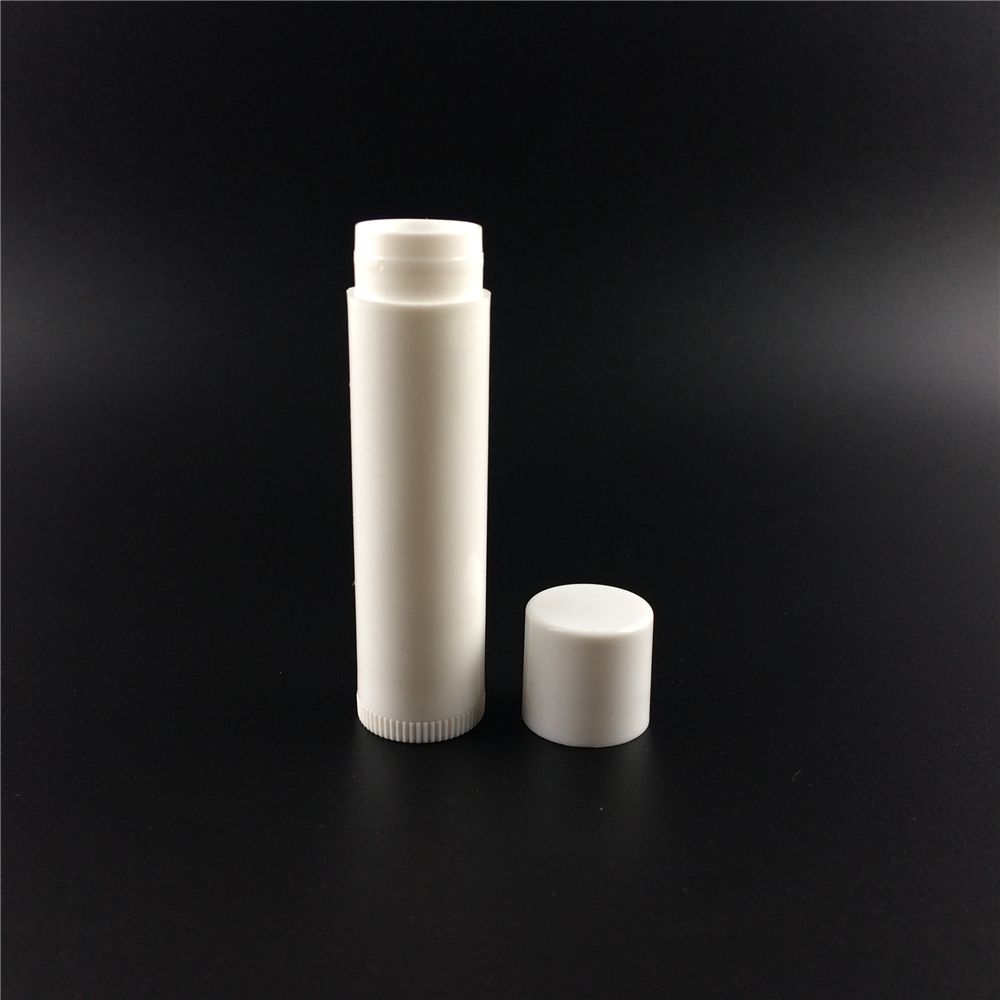 Accept custom logo lip balm chap stick tube white