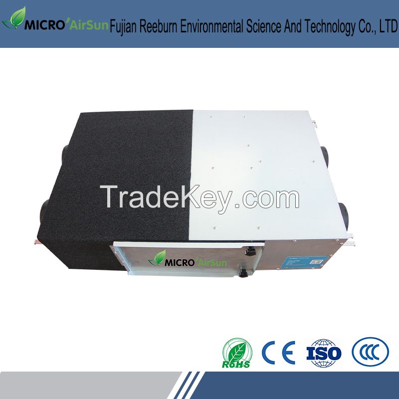 High efficiency heat energy recovery air ventilating system