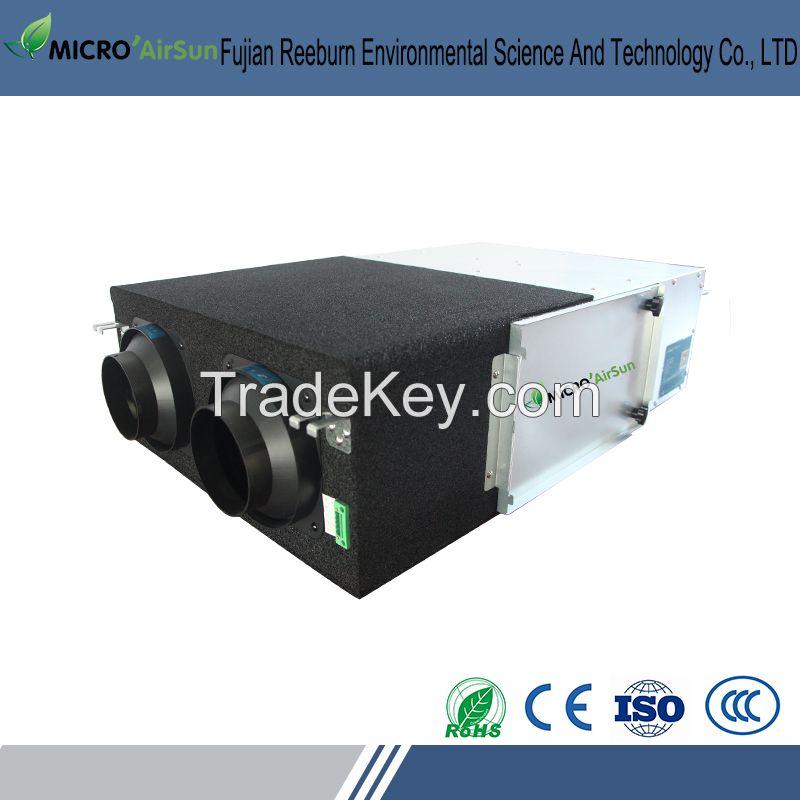 High efficiency heat energy recovery air ventilating system