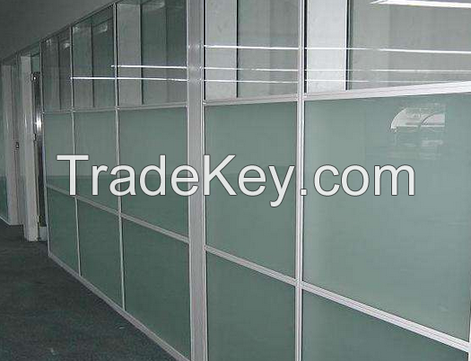 SGCC, CE, CSI certification of acid etched glass for partition, railing