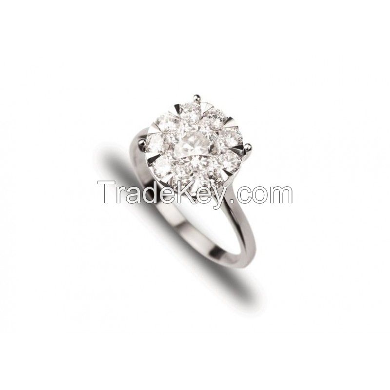 Mirage classic ring - 0.5 carat look