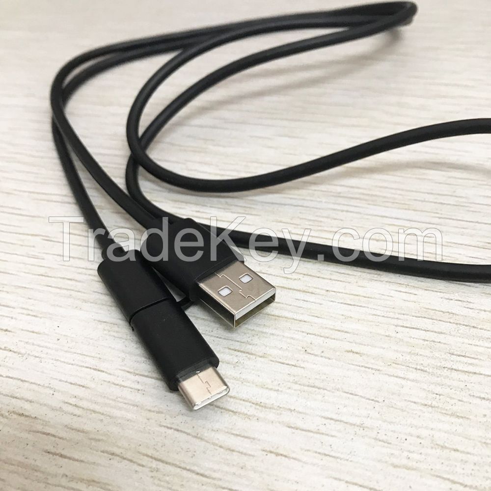 Best price 2 in 1 usb cable micro  type c usb cable