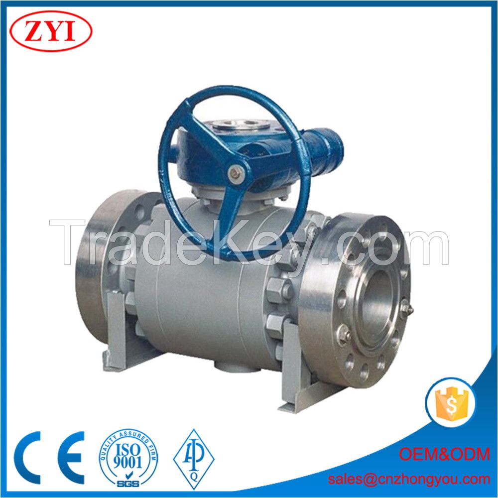 3pcs Full Port Trunnion Mounted Forged Steel Ball Valve