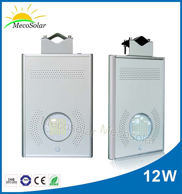 12W all in one integrated solar outdoor light