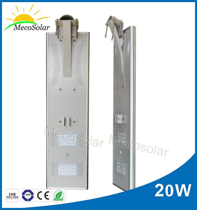 20W all in one solar street light with PIR sensor