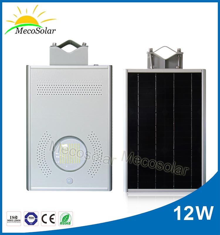 12W all in one integrated solar outdoor light