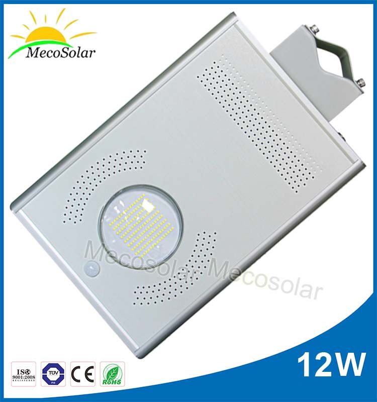 12W all in one integrated solar outdoor light