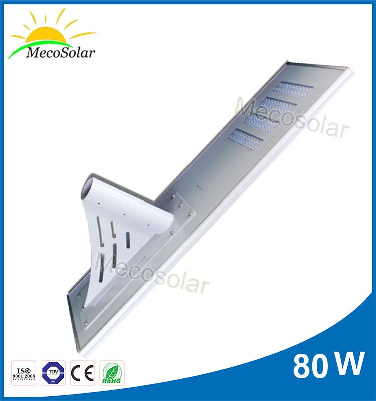 80W all in one integrated energia solar Luminaria