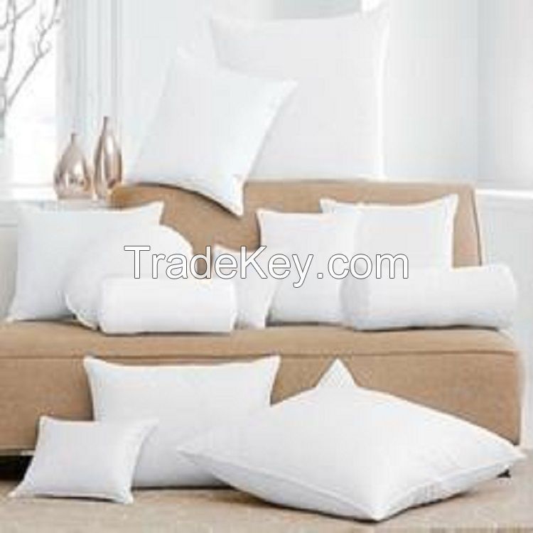 zhejiang pillow Comfortable polyester white plain pillow/ throw pillows