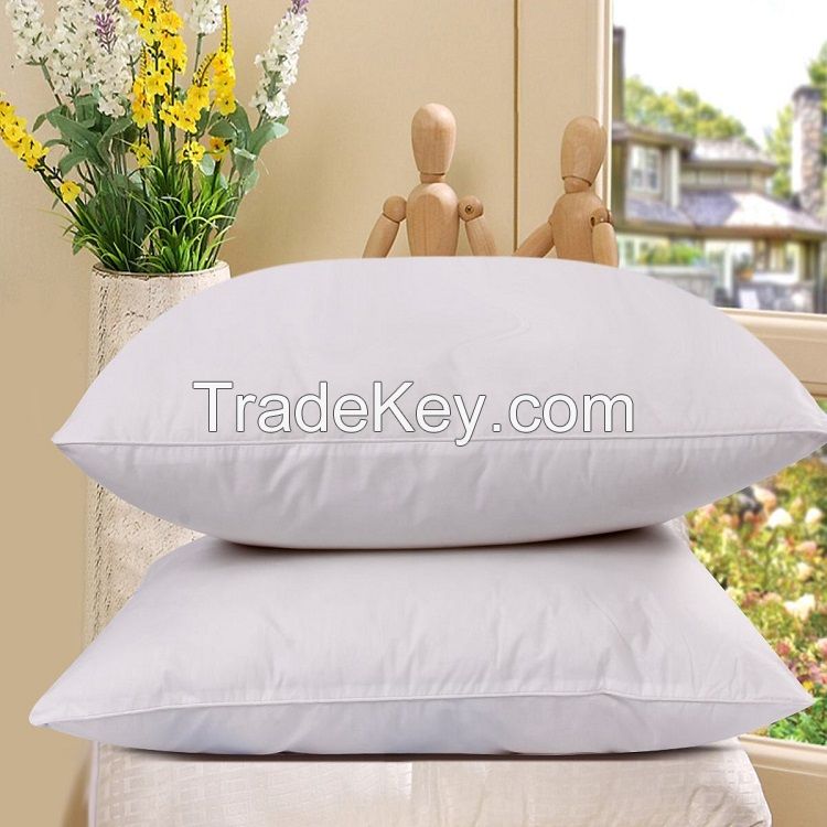 zhejiang pillow Comfortable polyester white plain pillow/ throw pillows