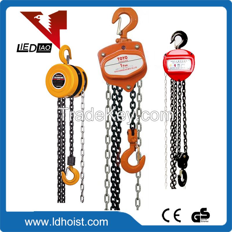 High quality chain block manual construction crane hand hoist