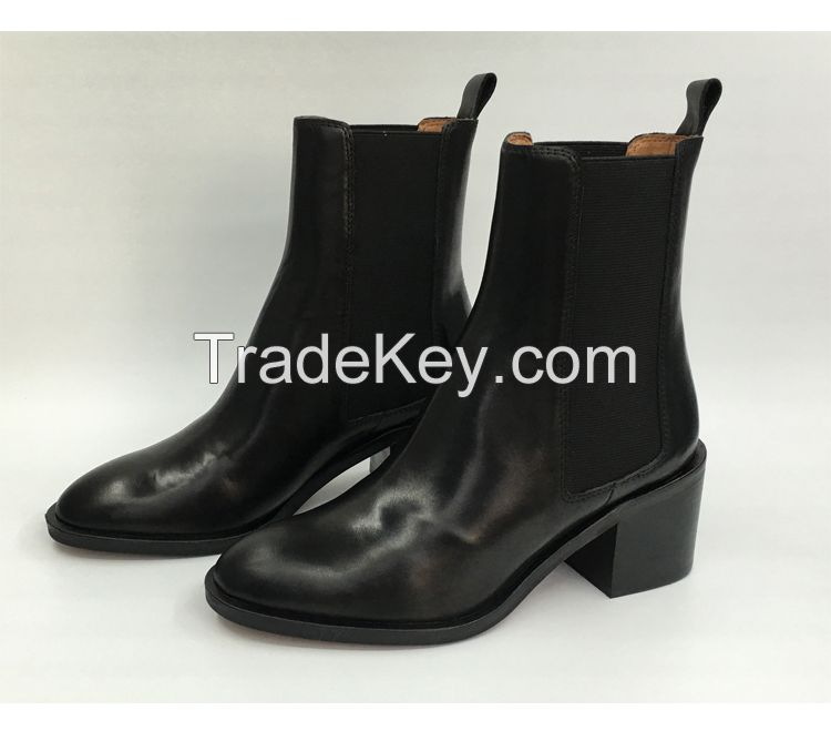 New Style Fashion Women's Genuine Leather Ankle Boots