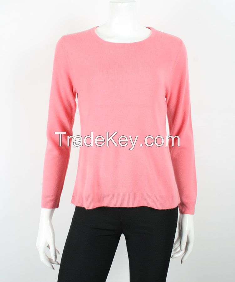 Lady's Modern Knitting Crew Neck Sweater