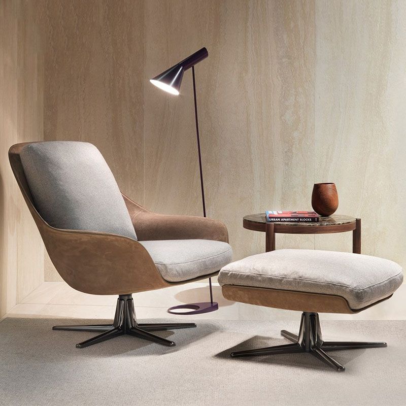 Best quality fiberglass shell aluminium alloy base lounge chair