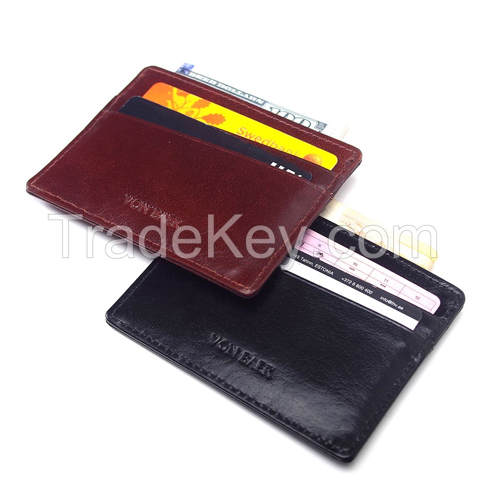 Buffalo Leather Credit Card Wallet / Card Holder / Cardholder