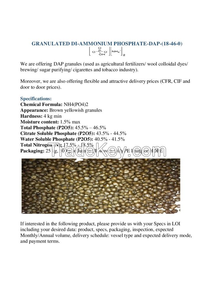 Di Ammonium Phosphate Dap