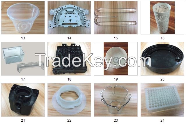 Plastic parts made by our molds