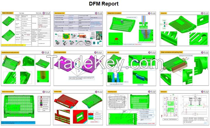 DFM,Mold flow, Mold design,Quality control,Mold Shipment.