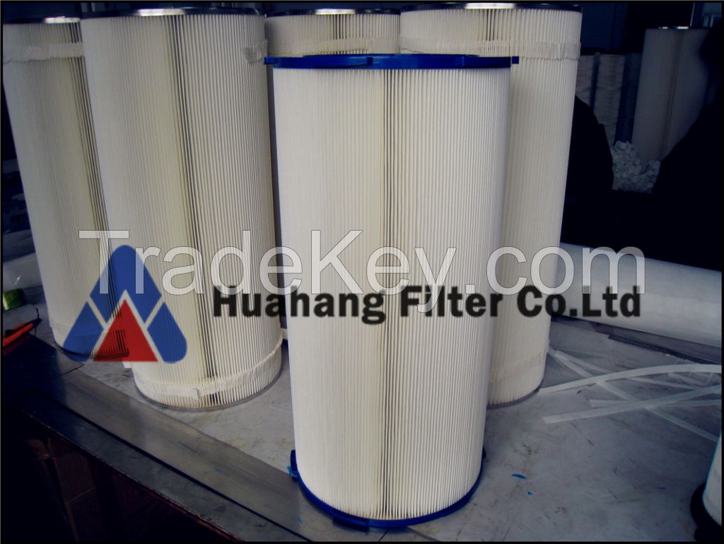 High flow pleated filter cartridge for Â swimming pool/sediment water