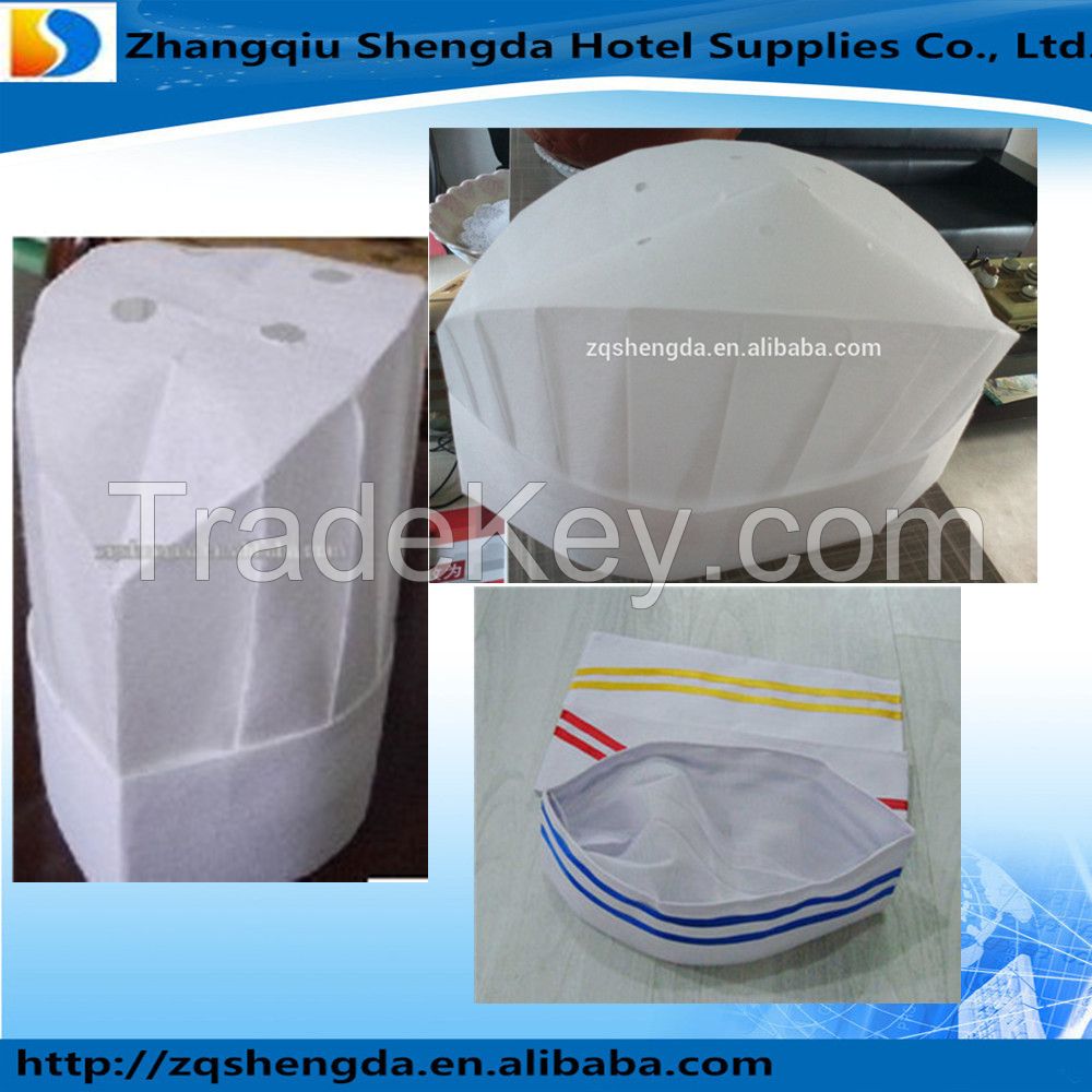 high quality disposable non woven fabric chef hat 