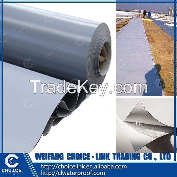 commercial roof single ply TPO waterproof membrane