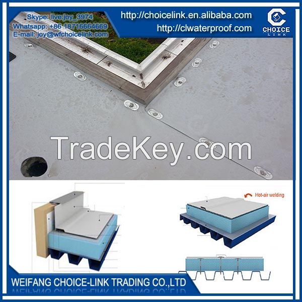 commercial roof single ply TPO waterproof membrane