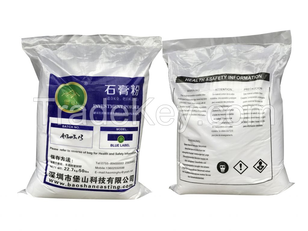investment powder of K gold casting