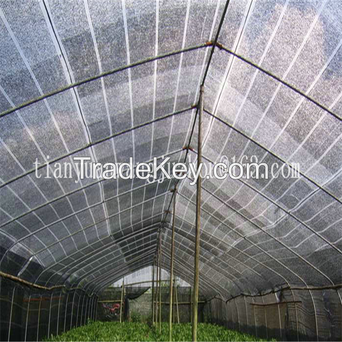 100% virgin HDPE green plastic sun shade net,round wire shade net