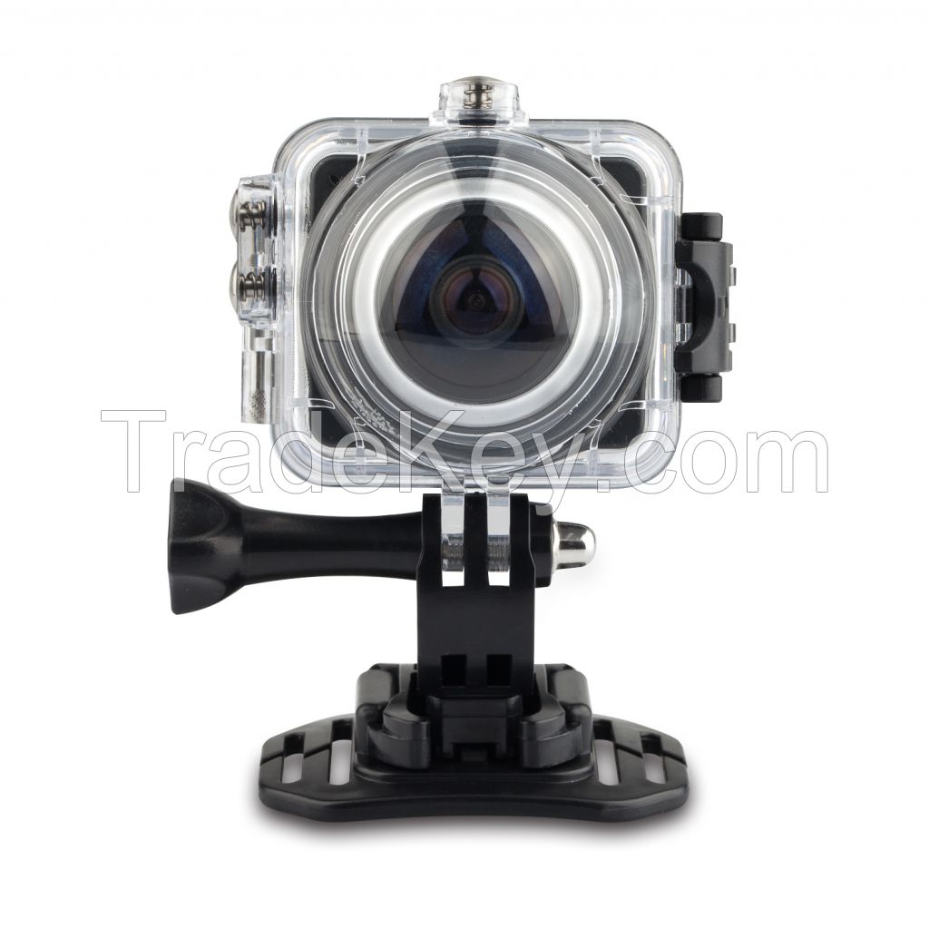 360 panoramic WIFI sport DV action camera with mini HDMI 8.0MP CMOS sensor 