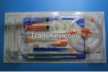 Dialysis catheter set