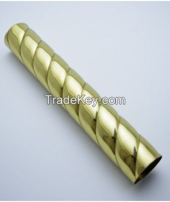 Rope Twist Solid Brass Tube