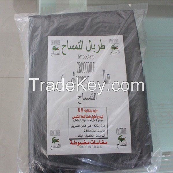 Silver/green tarps Hot-selling at Sudan/Yemen Shield Castle Crocodile brand