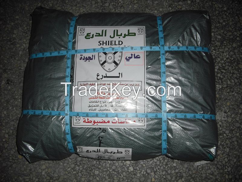 Silver/green tarps Hot-selling at Sudan/Yemen Shield Castle Crocodile brand