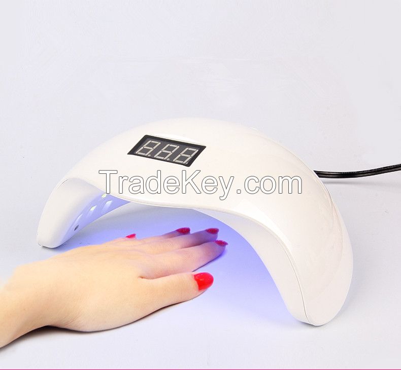 UV gel nail lamp for curing gel polish 365nm 405nm 48w 