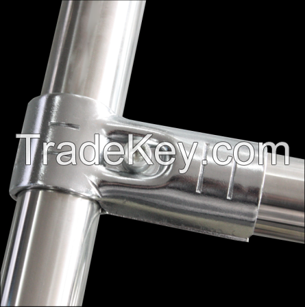 Black electrophoretic alloy iron set joint pipe clamp